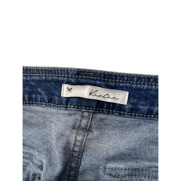 KanCan Womens Blue Denim Cargo Jeans W13/30 With Multiple Pockets & Relaxed Fit - Picture 5 of 10